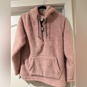 Pink Sherpa Hoodie